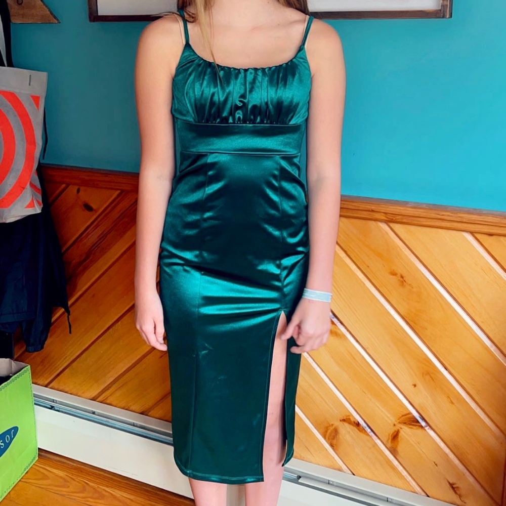 Satin formal dress